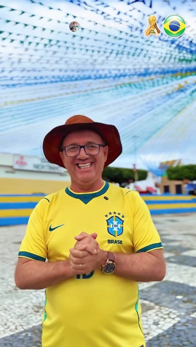 Prefeito de Riachão do Dantas, Galego da Samba, anuncia telão para jogo da Seleção Brasileira, feira de artesanato e noite de forró durante programação junina